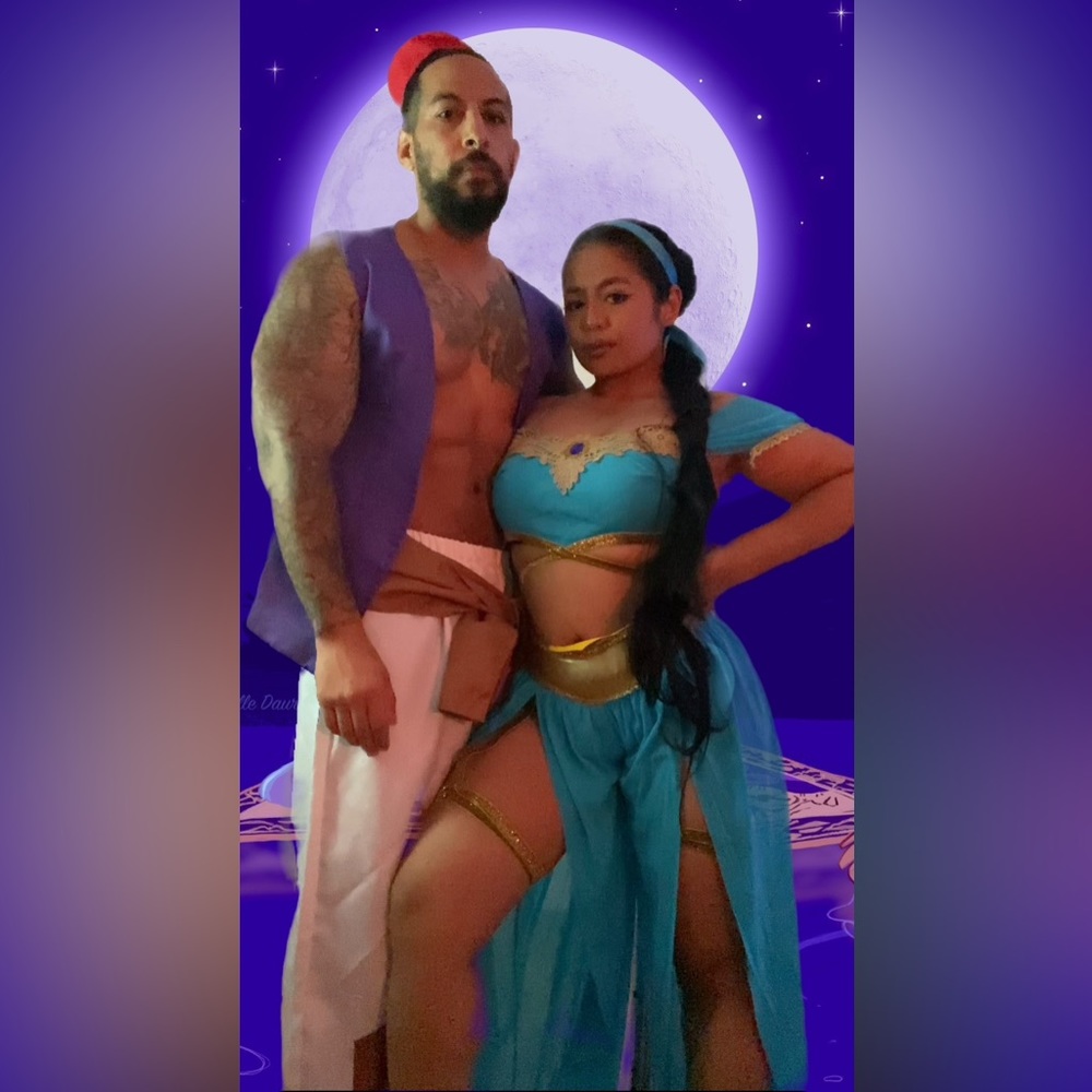 Aladdin & Jasmine costume for adults couple costume